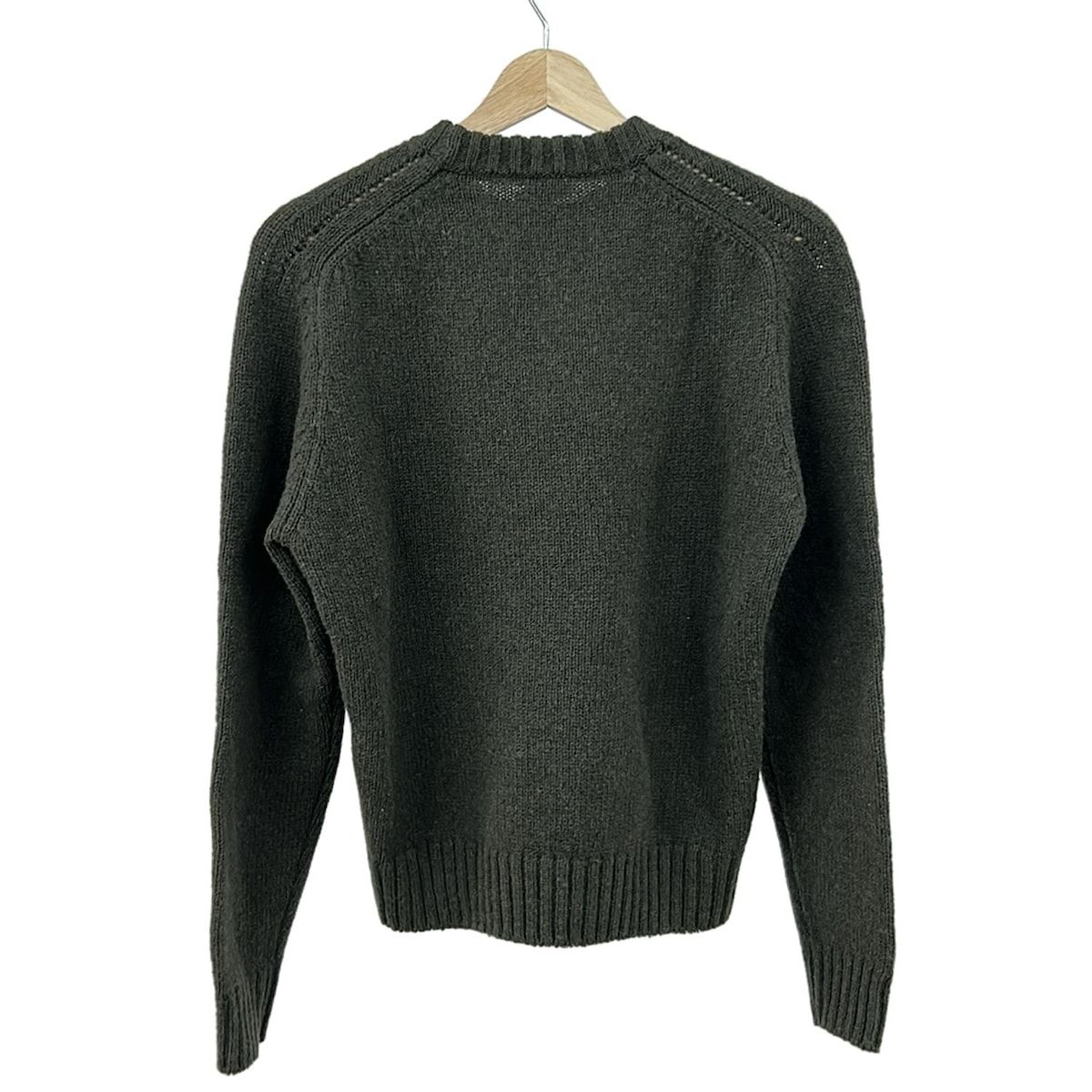 最終値下げ CELINE ダークグリーン カーキ ニットセーター S CELINE(セリーヌ) 長袖セーター サイズM レディース美品 - ダーク