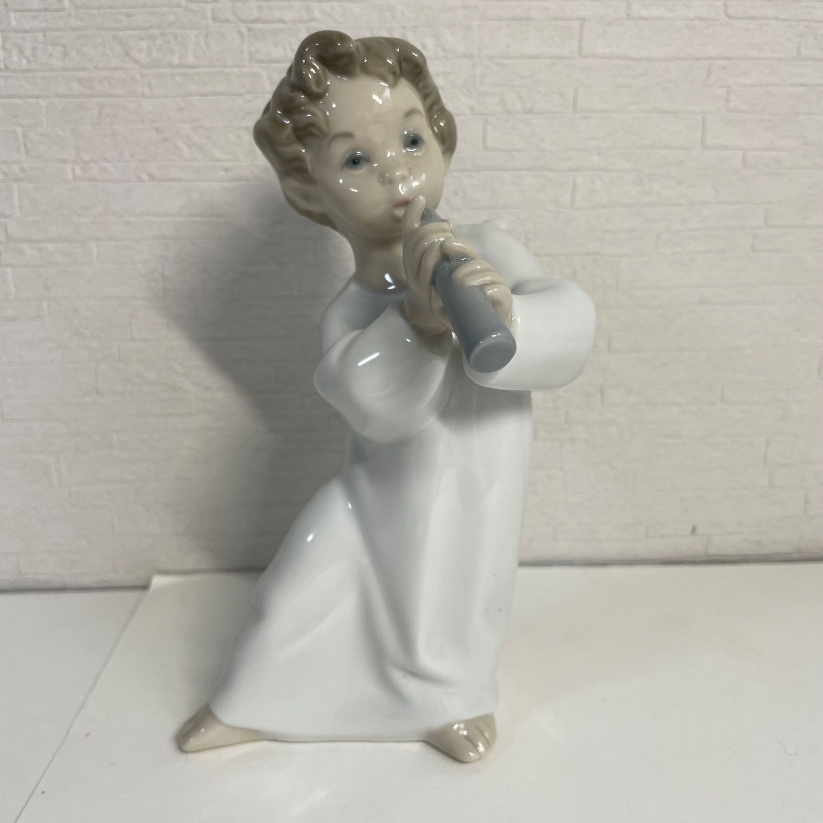 LLADRO リヤドロ 可愛いフルート 天使 フィギュリン 置物 箱付き