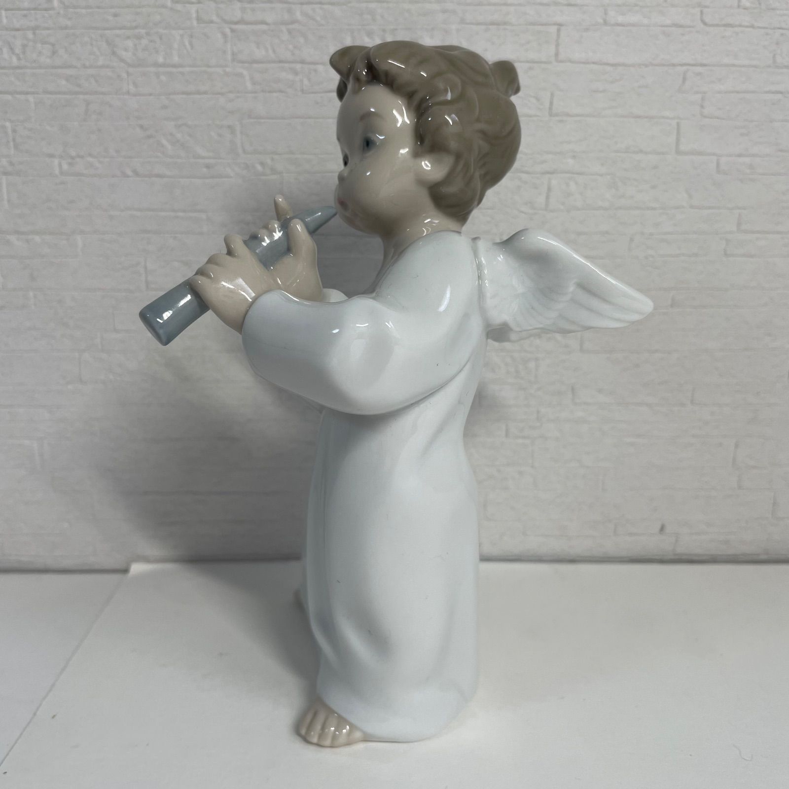 LLADRO リヤドロ 可愛いフルート 天使 フィギュリン 置物 箱付き