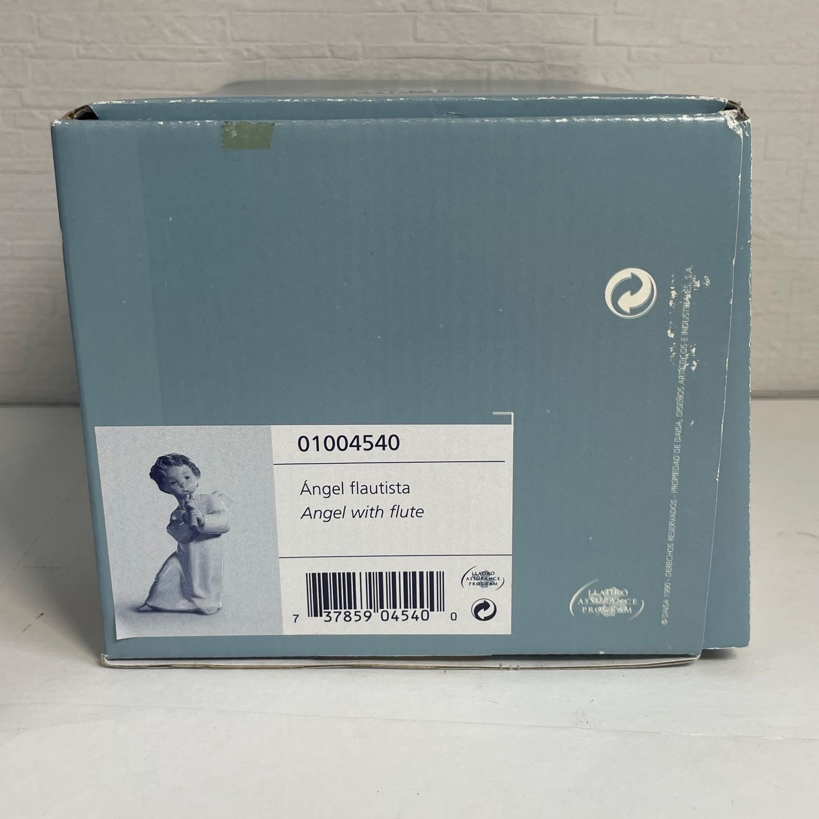 LLADRO リヤドロ 可愛いフルート 天使 フィギュリン 置物 箱付き