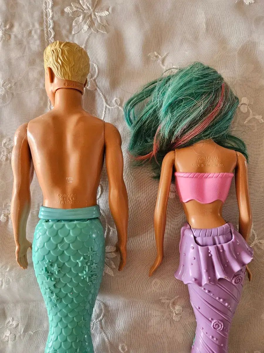 ヴィンテージ バービー 人形 マーメイドバービー セット カン