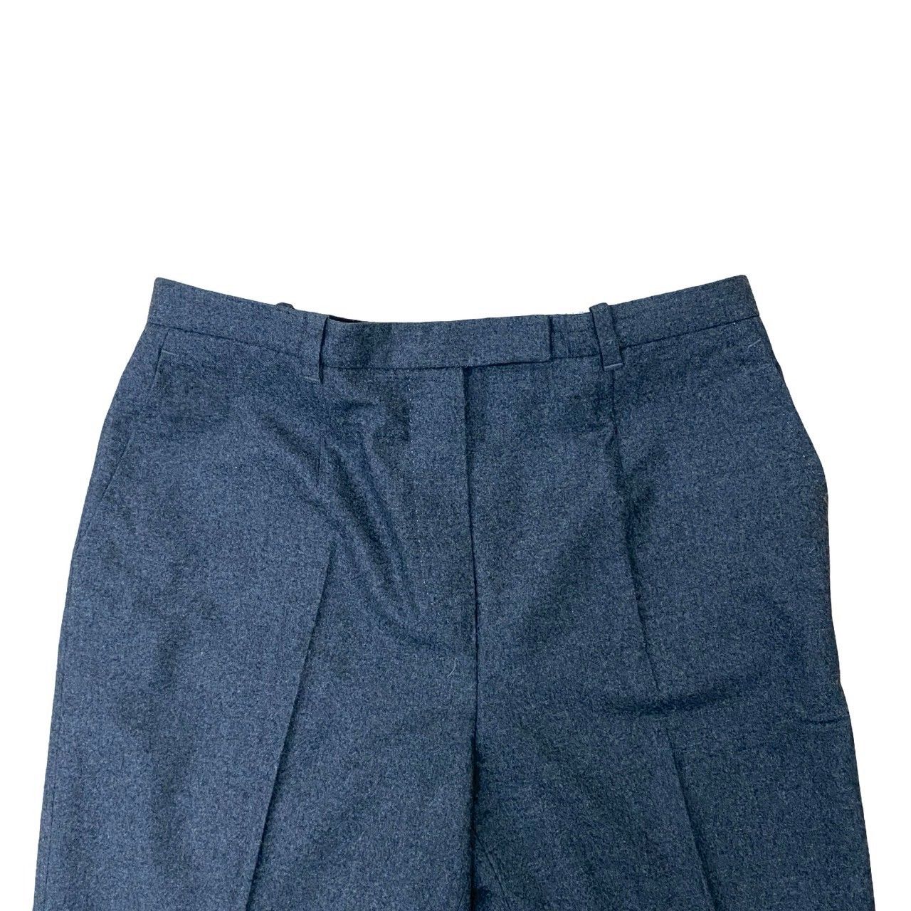 極 美品 希少品 HERMES エルメス ウール スラックス センタープレス