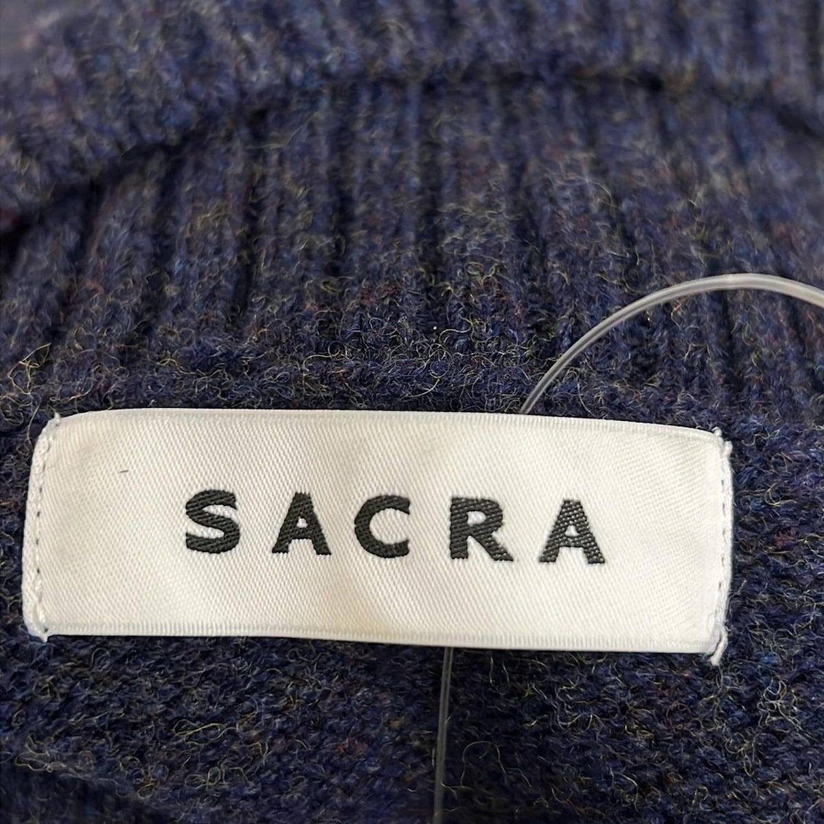 SACRA(サクラ) ワンピース サイズ38 M レディース美品 - ネイビー
