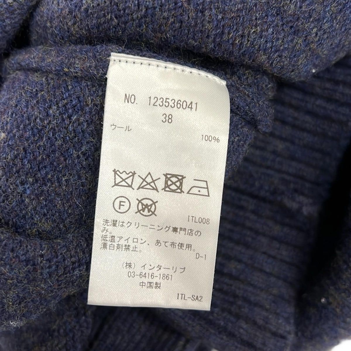 SACRA(サクラ) ワンピース サイズ38 M レディース美品 - ネイビー