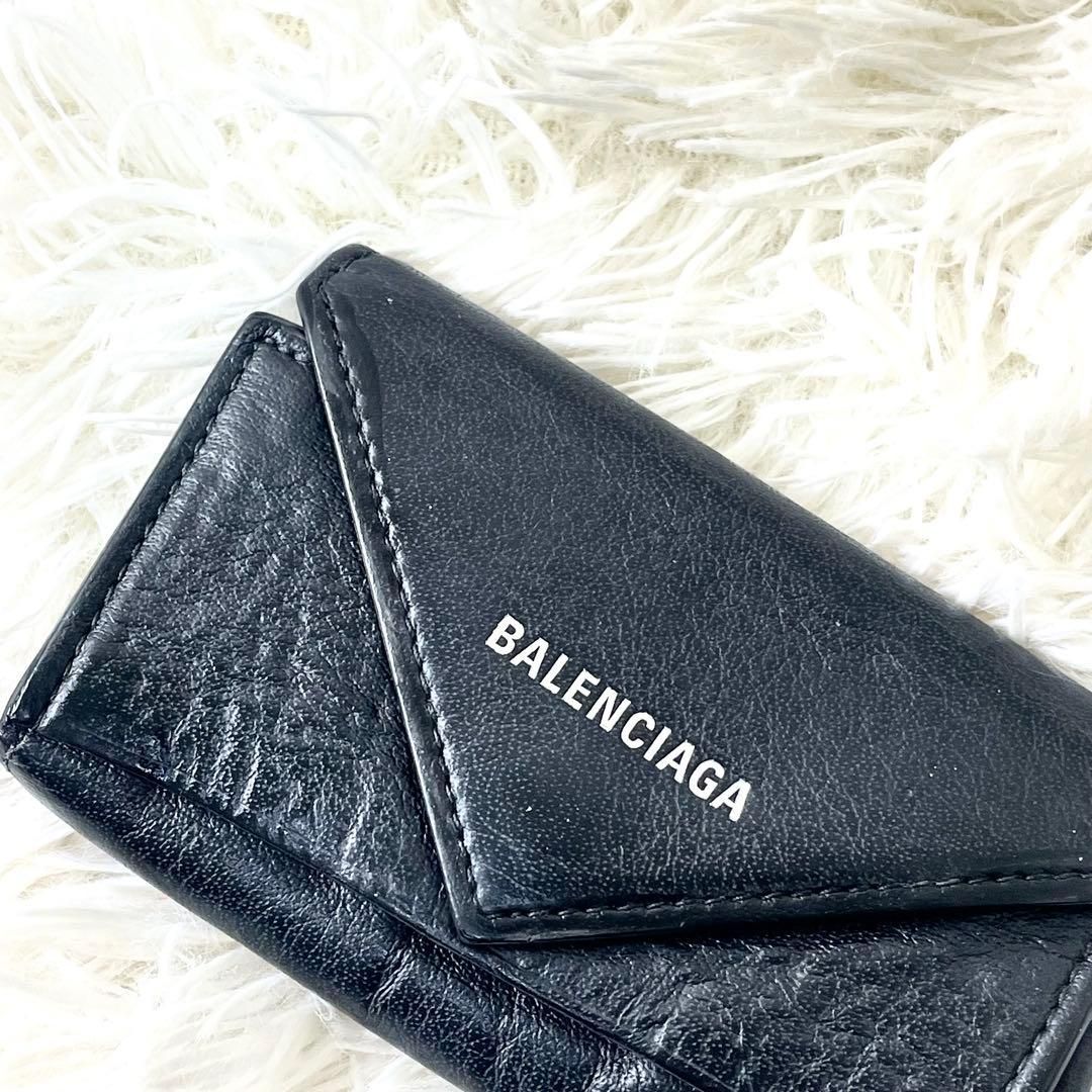 バレンシアガ BALENCIAGA 6連キーケース キーリング ブラック 黒