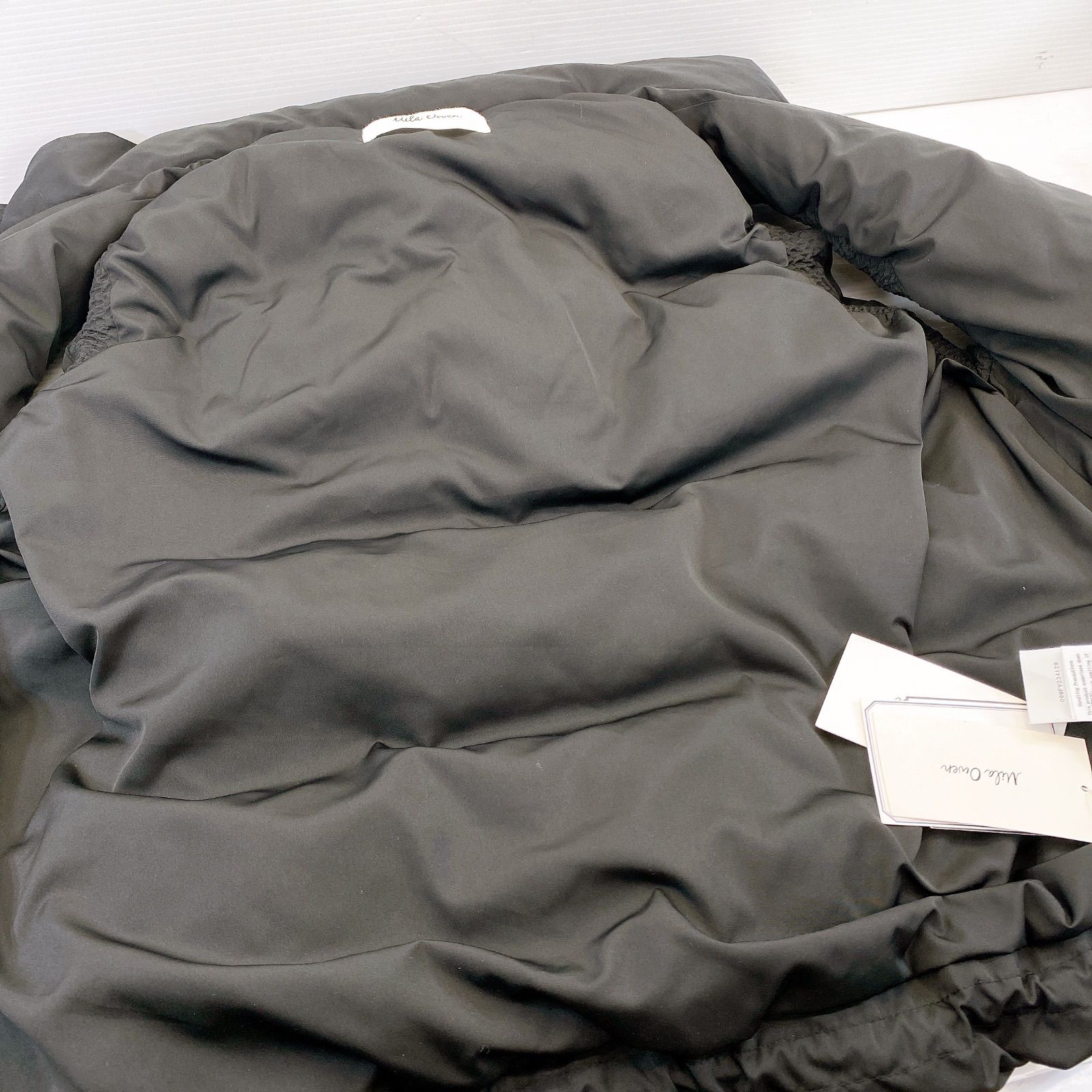 □MilaOwen ミラオーウェン フード付き パテッドフレンチダウンベスト