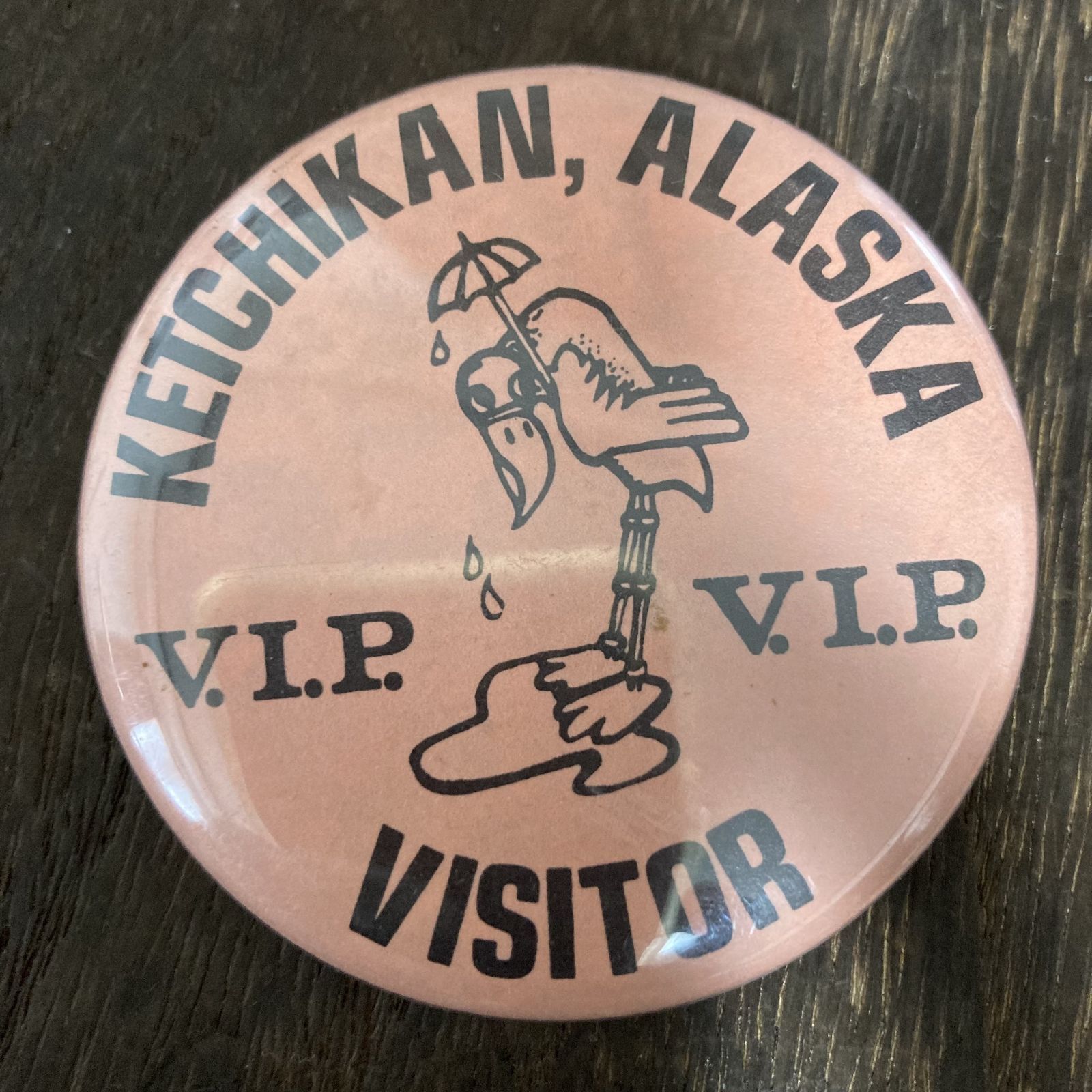 Ketchikan Alaska VIP Visitor ピンバッジ 缶バッジ 鳥 コレクション