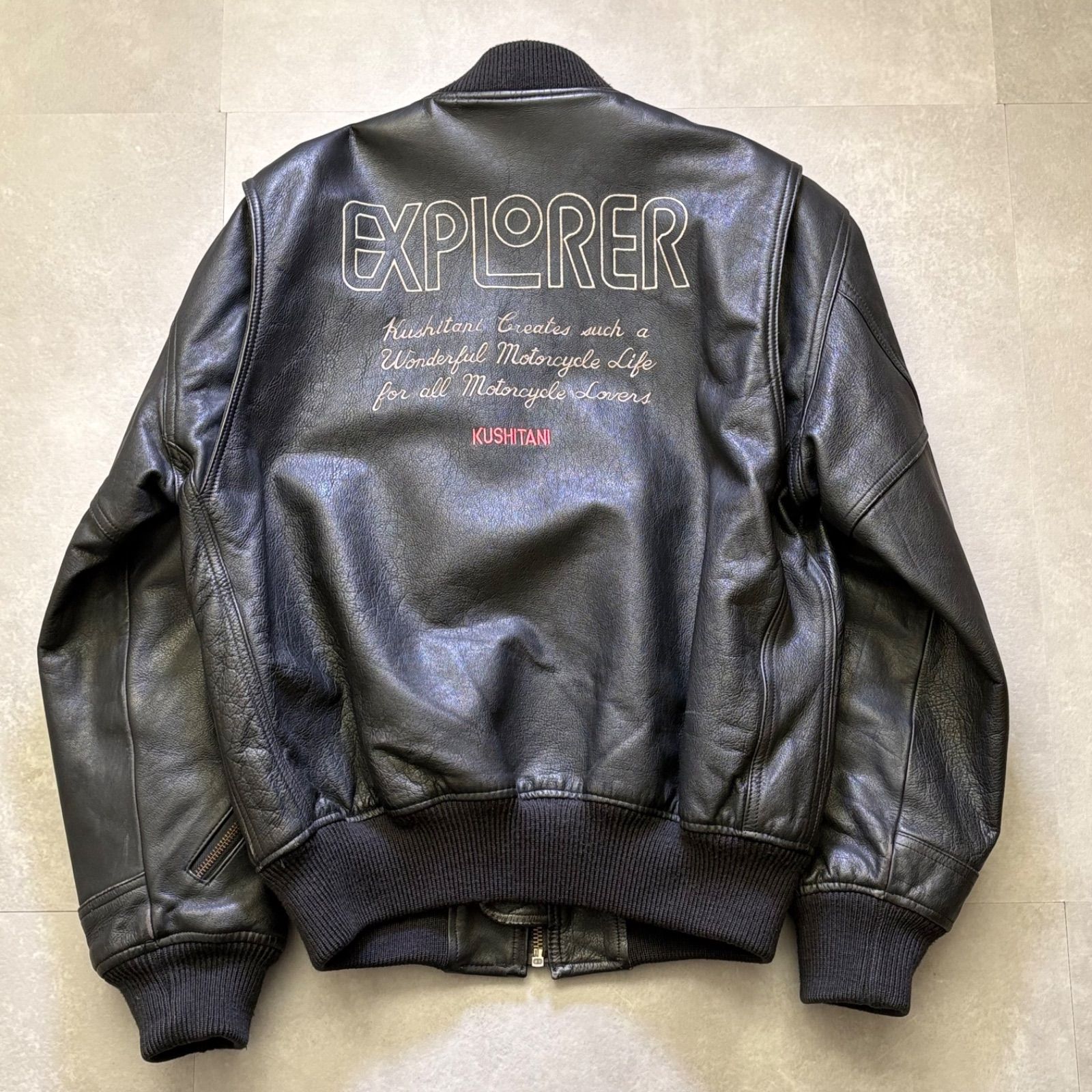 KUSHITANI クシタニ EXPLORER レザージャケット ブルゾン バイカー MA 