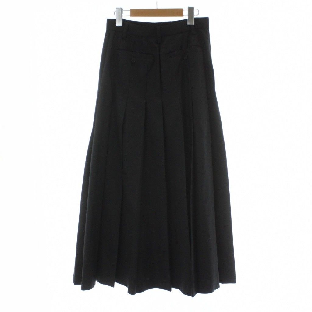 クラネ CLANE WIDE PLEATS LONG SKIRT ロングスカート プリーツ 黒