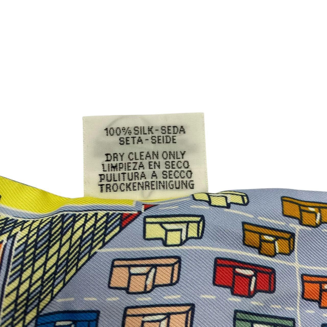 新品同様 HERMES エルメス ツイリー スカーフ シルク Pantin City