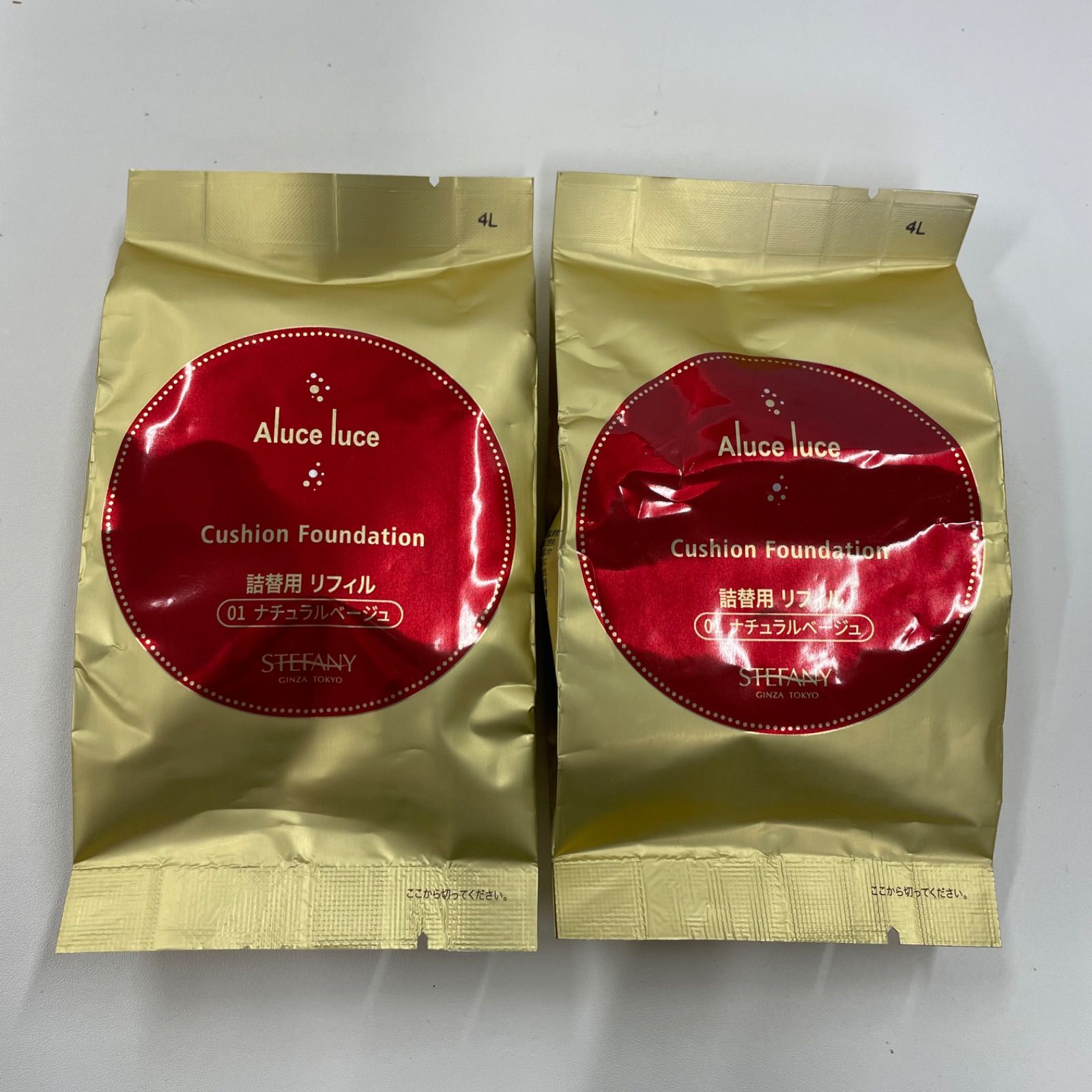 り*か様 Aluce luce 詰め替え用 リフィル ナチュラルベージュ セット M3721 K Aluce luce クッションファンデーション ナチュラルベージュ01