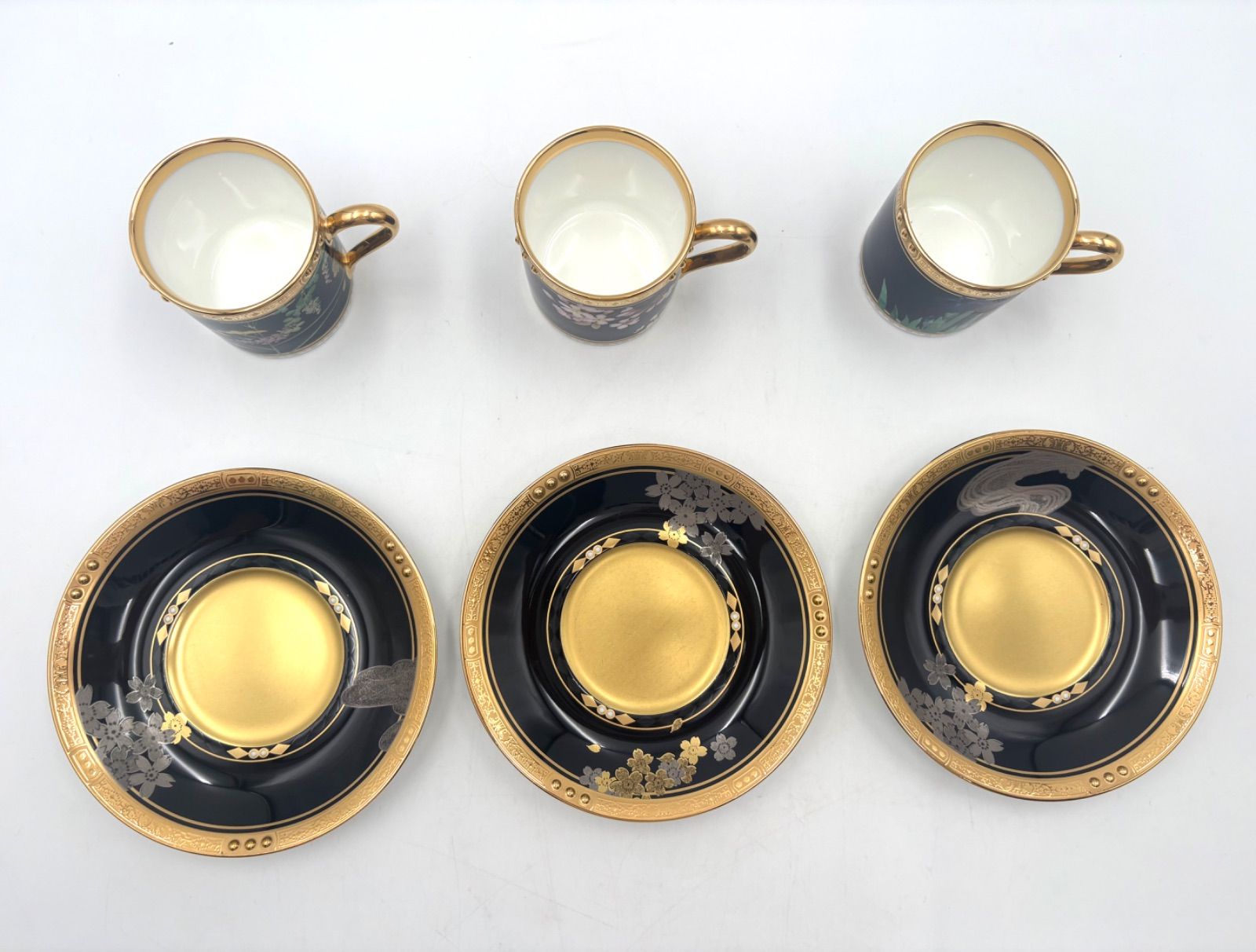 Noritake ノリタケ 四季彩舞曲 100周年記念 絵変り 6客揃 梅 桜 杜若