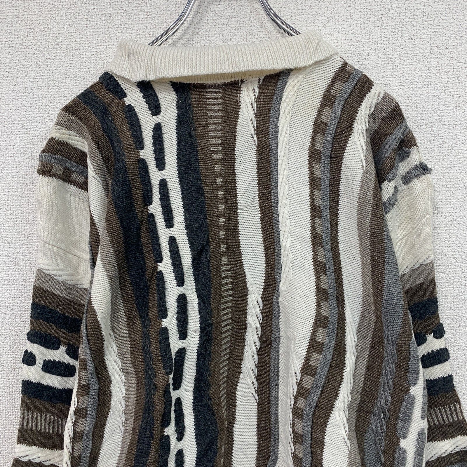 値引き交渉OK！】古着 used ～90s Alan Stuart COOGI風アクリルニット 