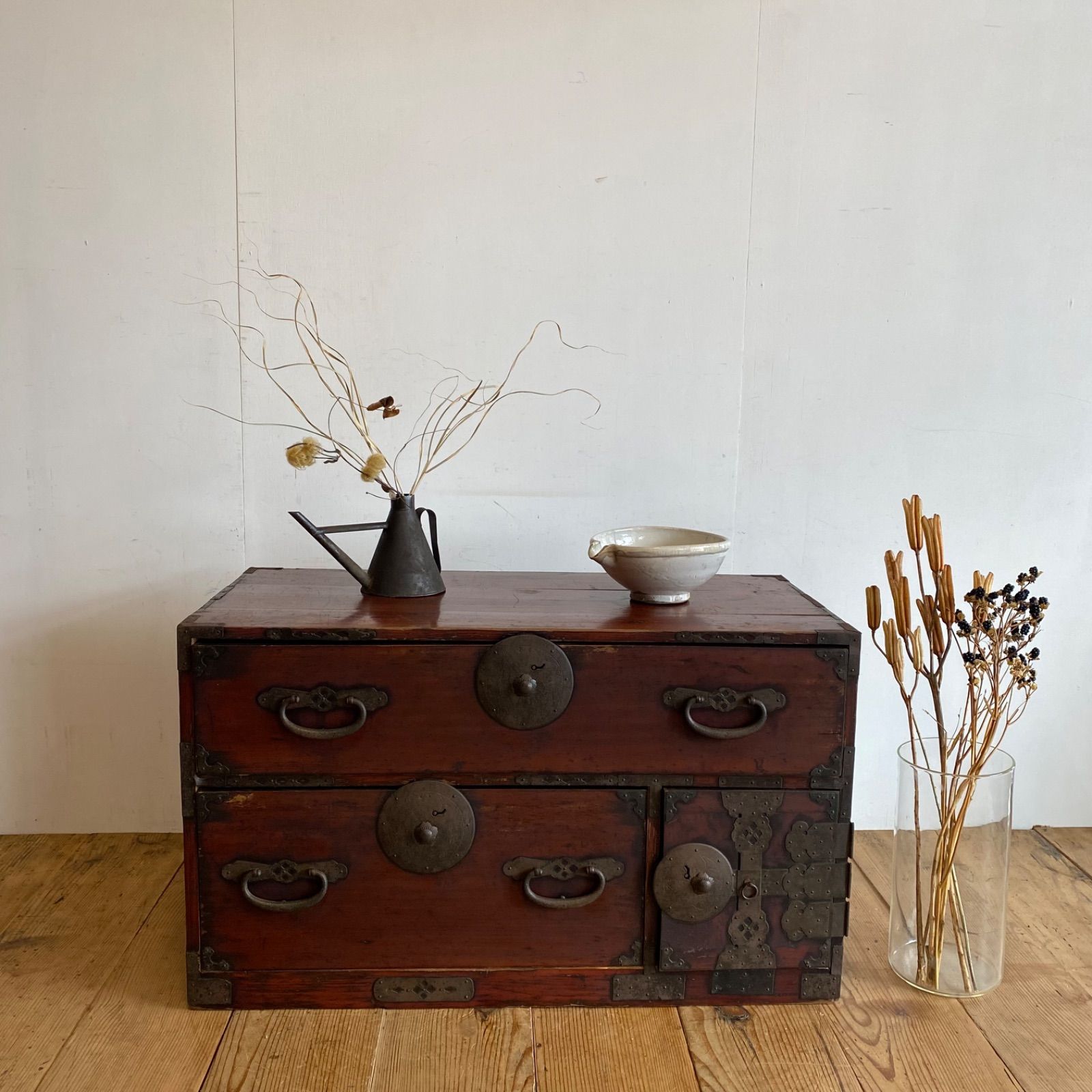 アンティーク チェスト 箪笥 ローボード ローテーブル テレビ台 昭和