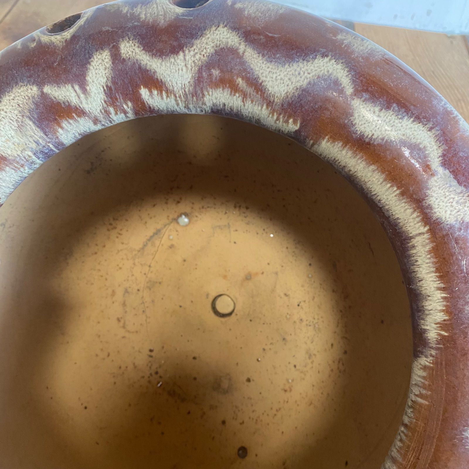 アンティーク 陶器 火鉢 鉢カバー メダカ鉢 睡蓮鉢 植木鉢 y588 - メルカリ