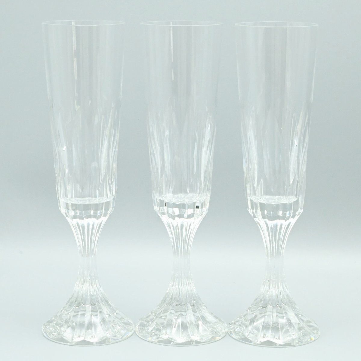 希少 Baccarat バカラ アサス シャンパンフルート 6客セット 約21.5cm