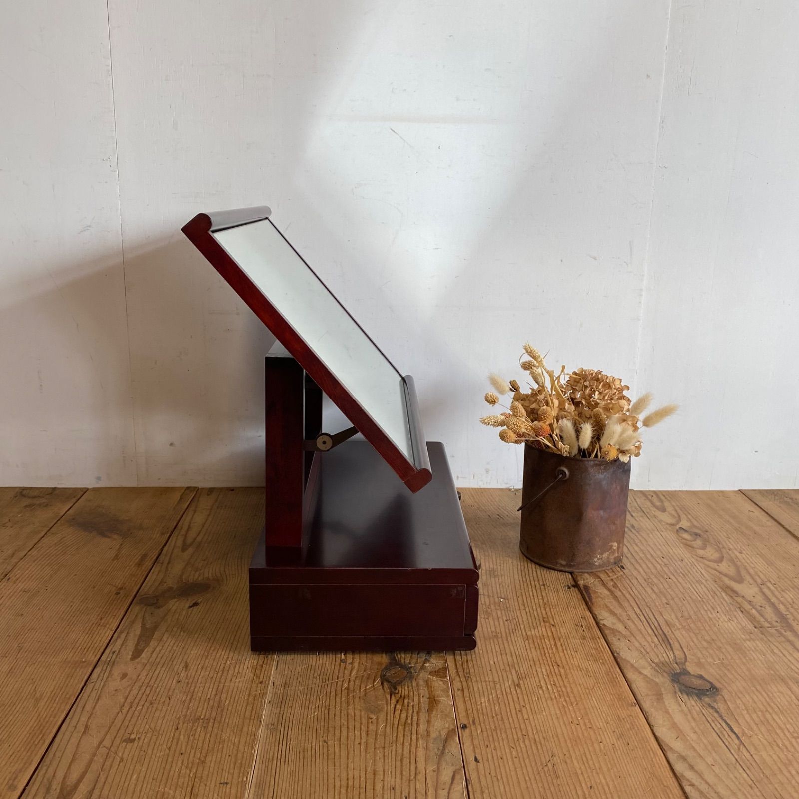 オールド カリモク karimoku 卓上 ドレッサー 鏡台 y591 - メルカリ