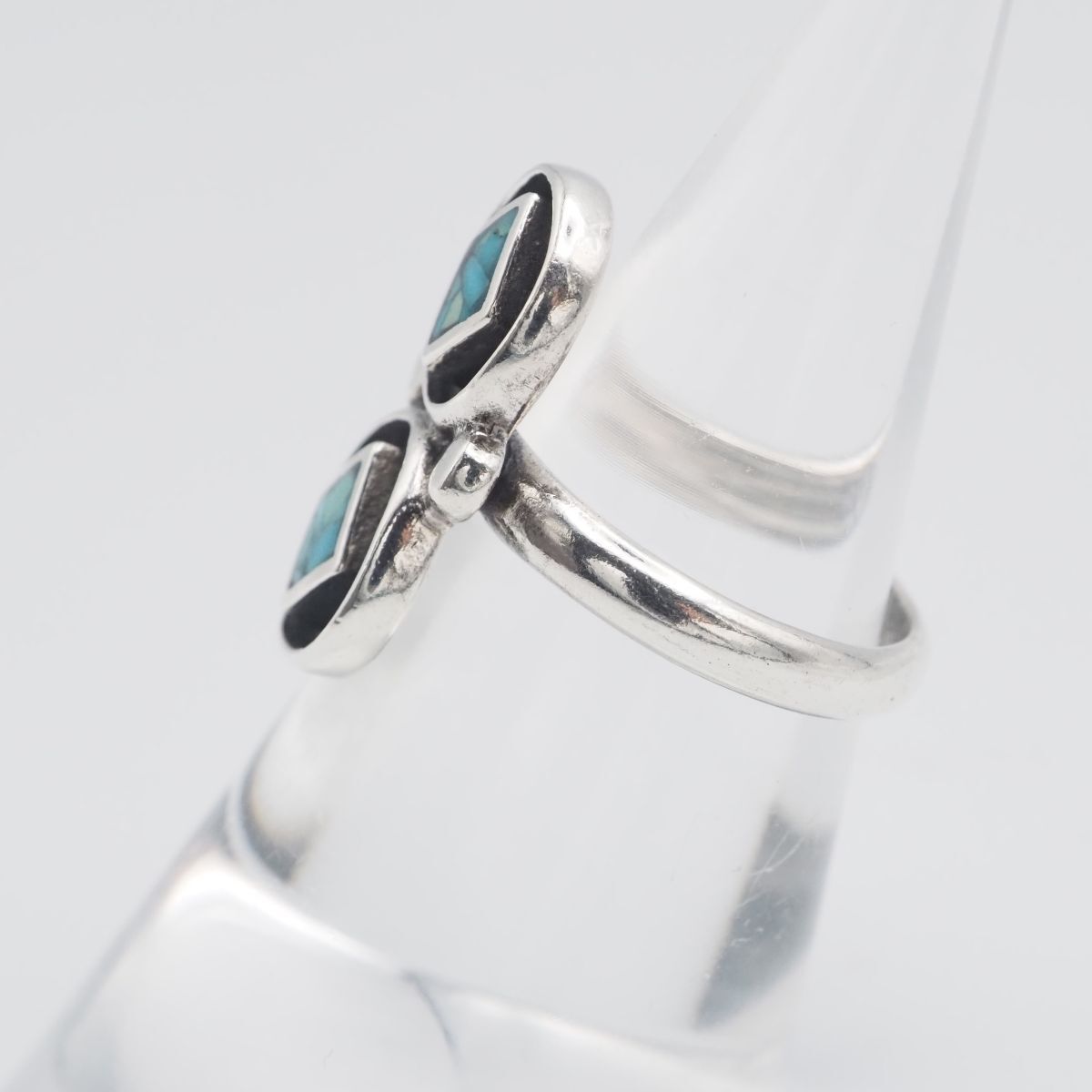 J387 ターコイズ風 リング インレイ デザイン シルバー 指輪