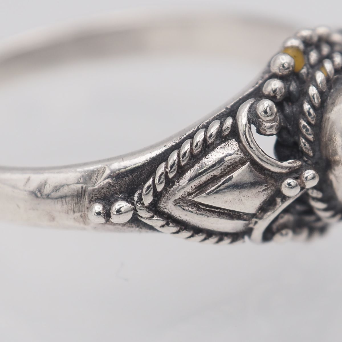 Q143 ターコイズ風 925刻印 リング インレイ デザイン シルバー 指輪