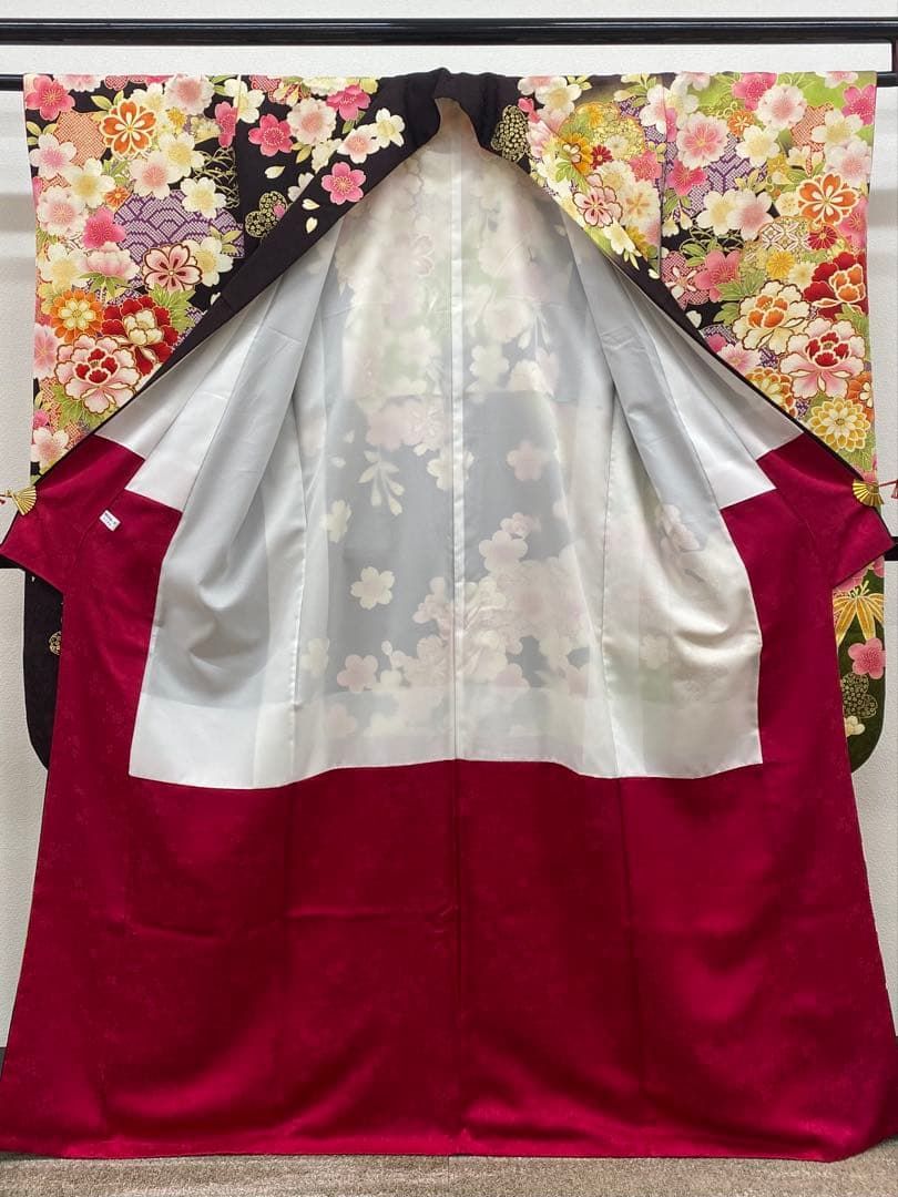振袖 金駒 金彩 紋意匠 身丈162cm 撥水加工済 MO3383 - メルカリ