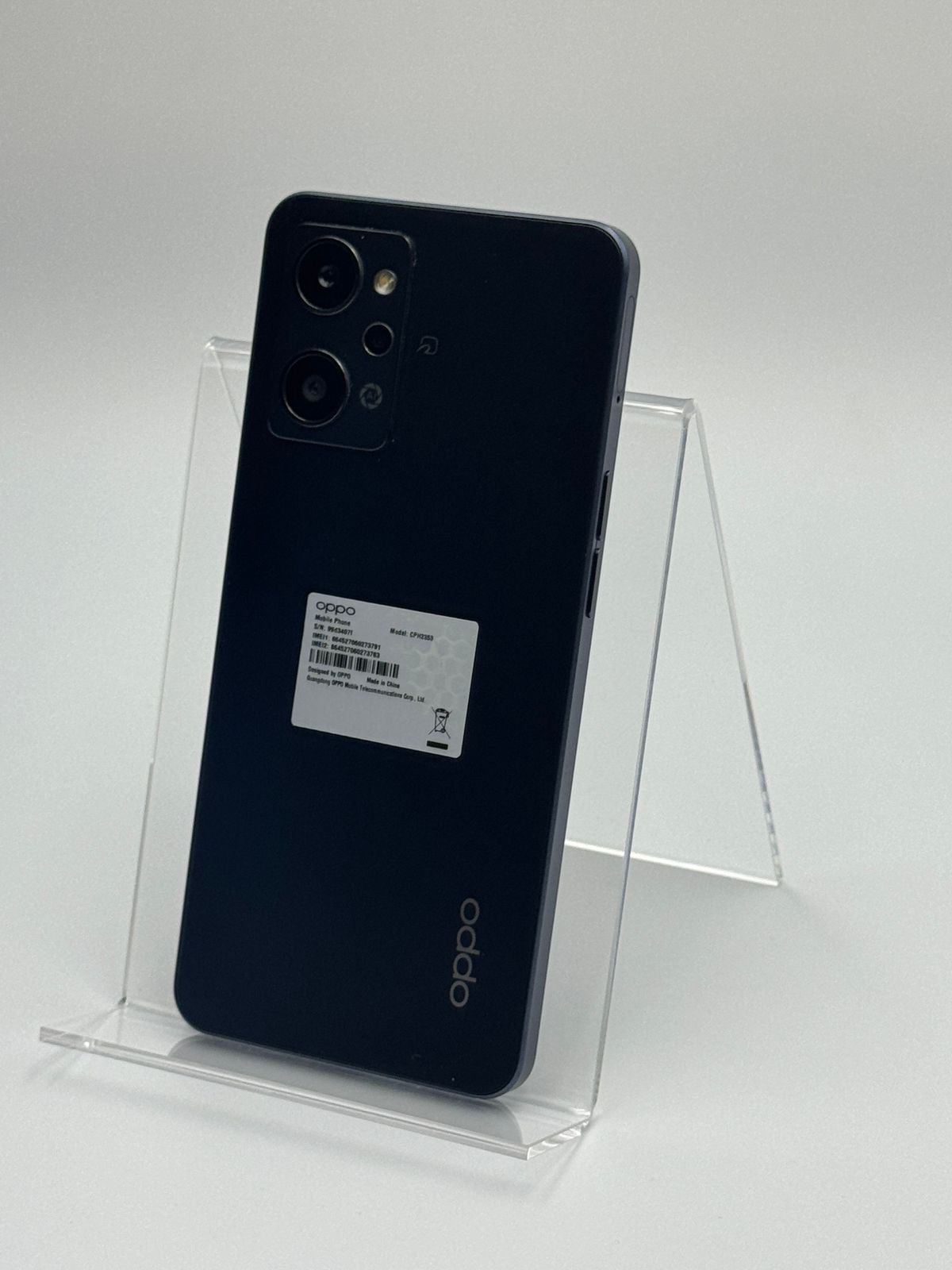 訳あり】OPPO Reno7 A CPH2353 スターリーブラック SIMフリー 白ロム