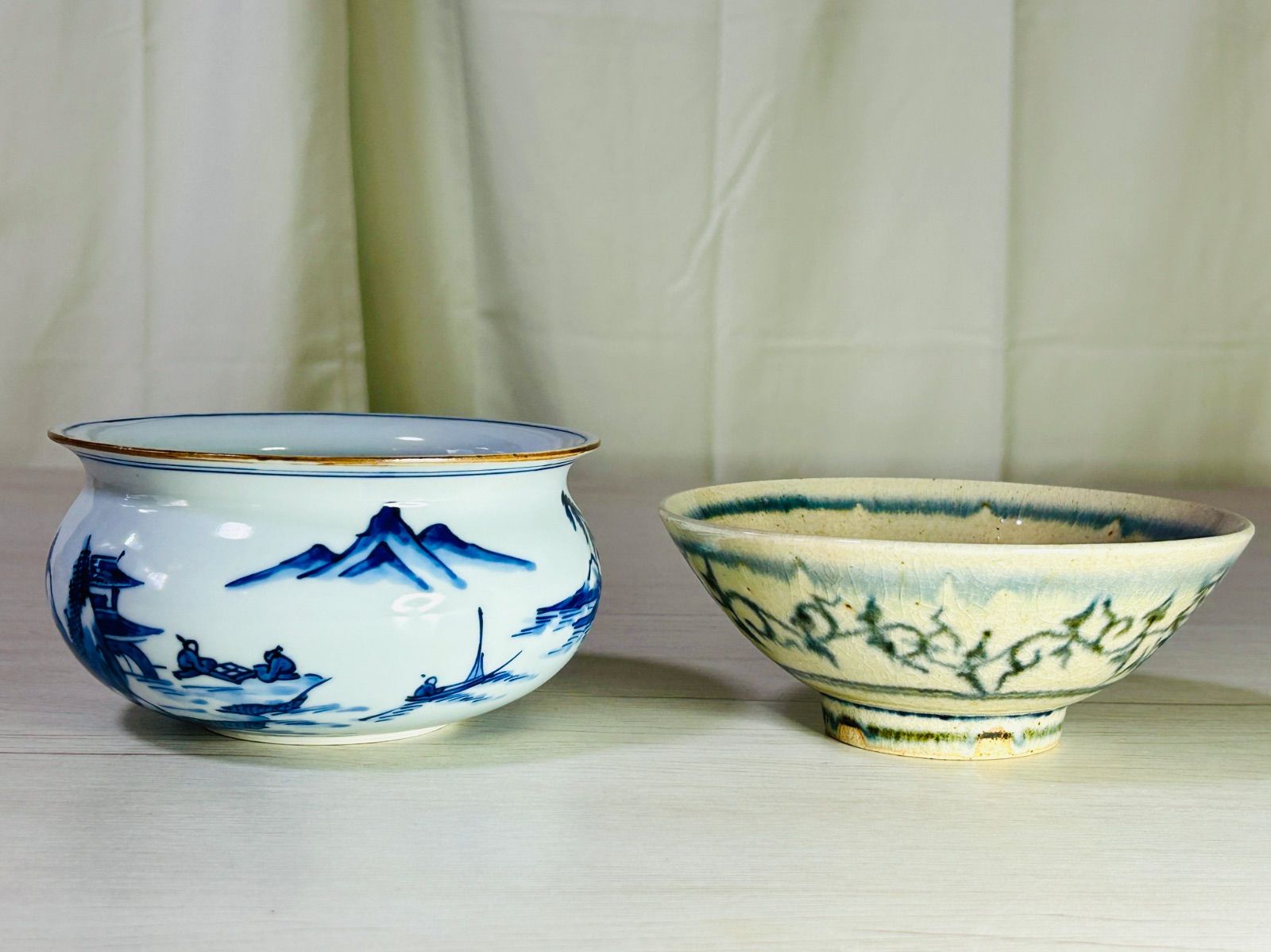 茶道具セット 茶碗 柄杓 棗/なつめ 蓋置 水指 建水 茶杓 7点セット