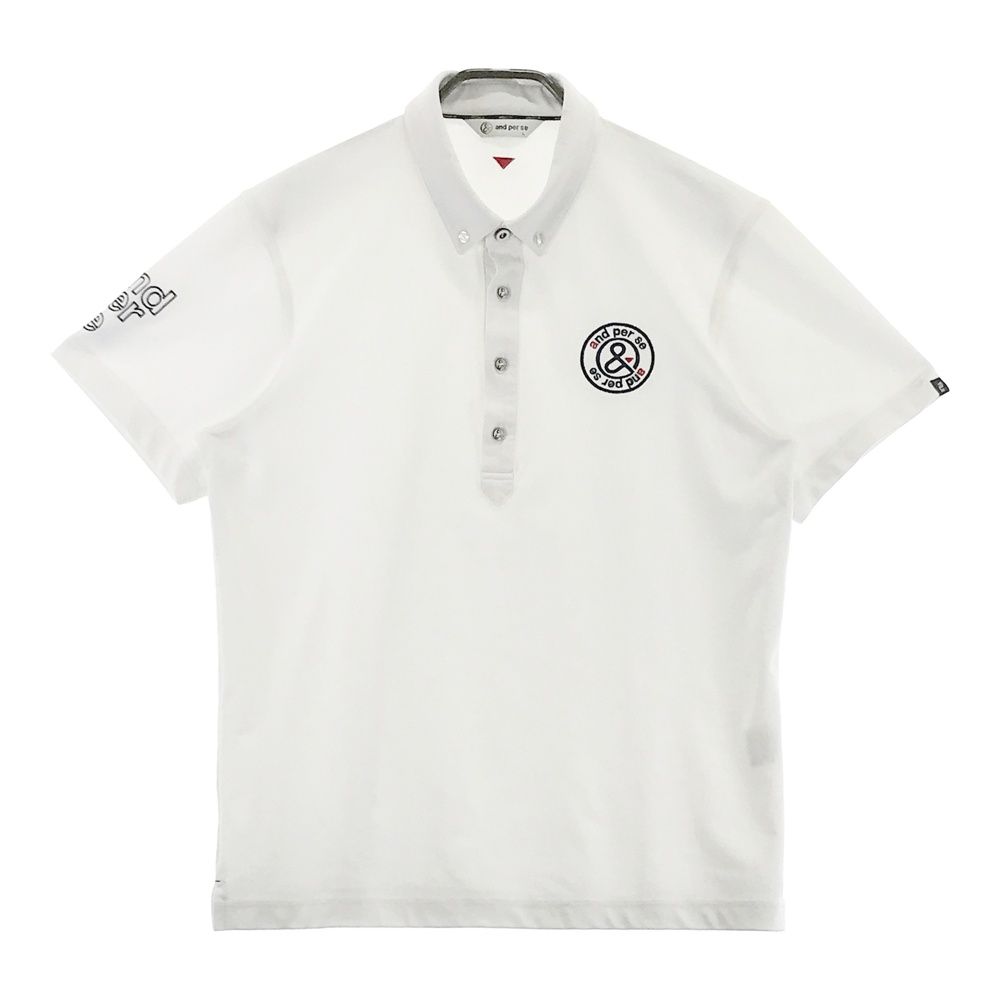 and per se ボタンダウンポロシャツ サイズL サイズ：L AND PER SE アンパスィ 半袖ポロシャツ ボタンダウン