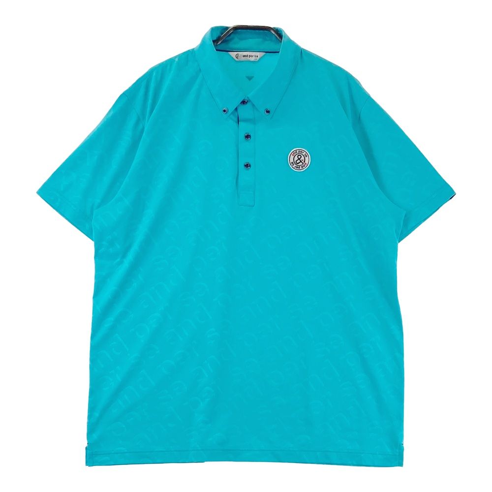 サイズ：LL AND PER SE アンパスィ 2024年モデル 半袖ポロシャツ ロゴ