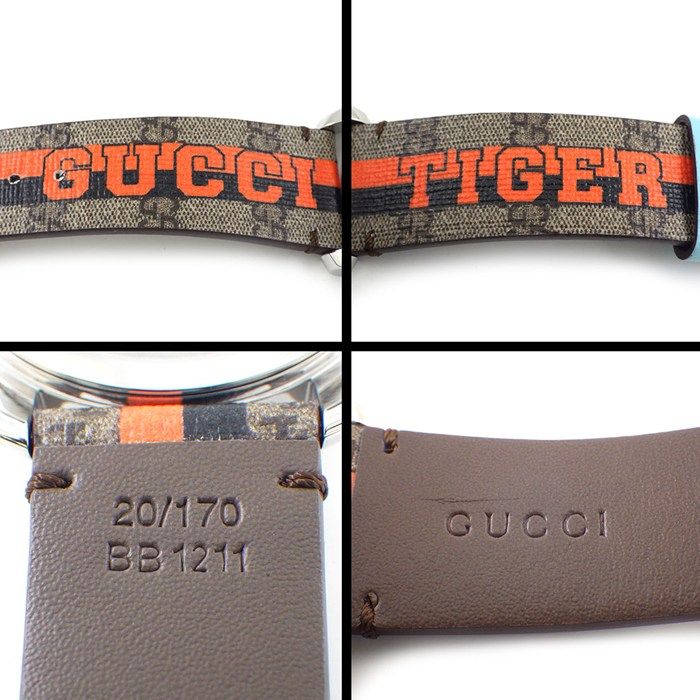 グッチ GUCCI 腕時計 Gタイムレス 126.4 タイガー ベージュ GG
