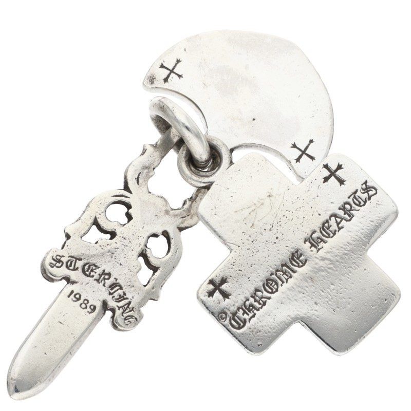 クロムハーツ 3TRINKETS OLD/スリートリンケッツ シルバーネックレス