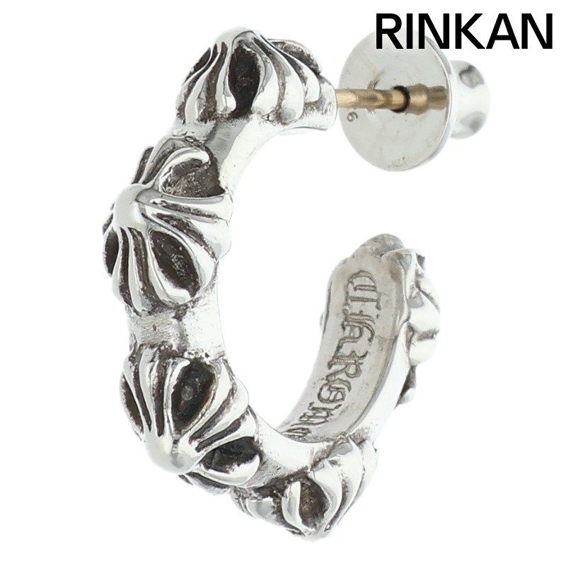 クロムハーツ HOOP CROSS SML/クロスバンドフープ シルバーピアス