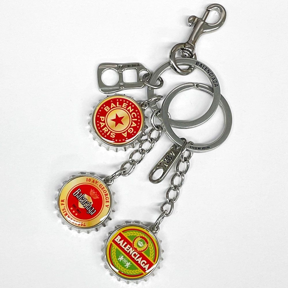 中古】BALENCIAGA バレンシアガ Bottle Caps キーリング バッグ