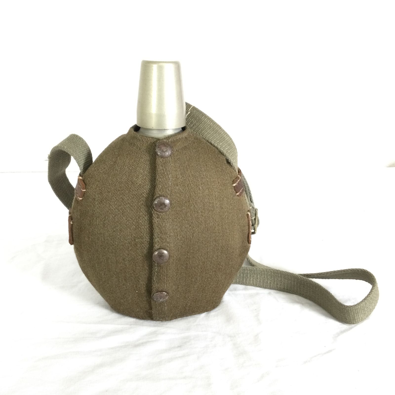 旧日本軍 水筒 将校用水筒 ミリタリー 軍用水筒 当時物 戦時中 ①