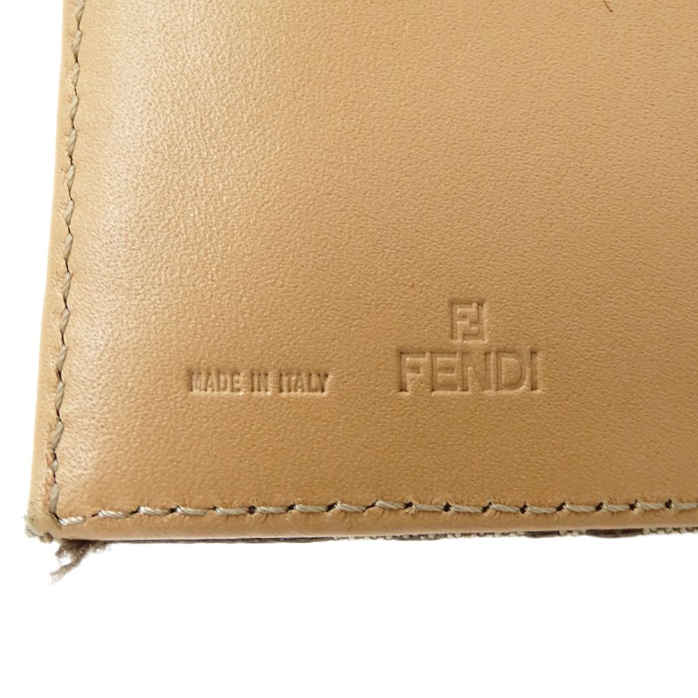 フェンディ FENDI 財布 レディース ブランド 二つ折り財布 ズッキーノ