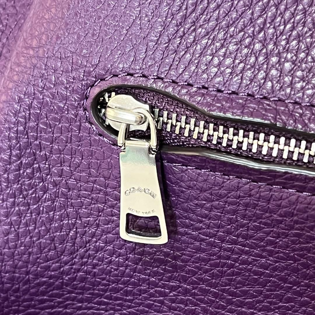 COACH コーチ リュック バックパック レザー パープル C5648 極美品