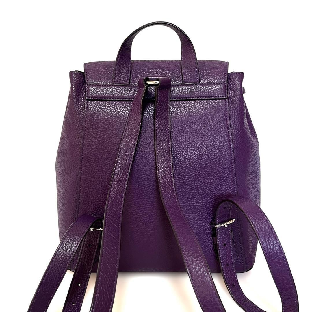 COACH コーチ リュック バックパック レザー パープル C5648 極美品