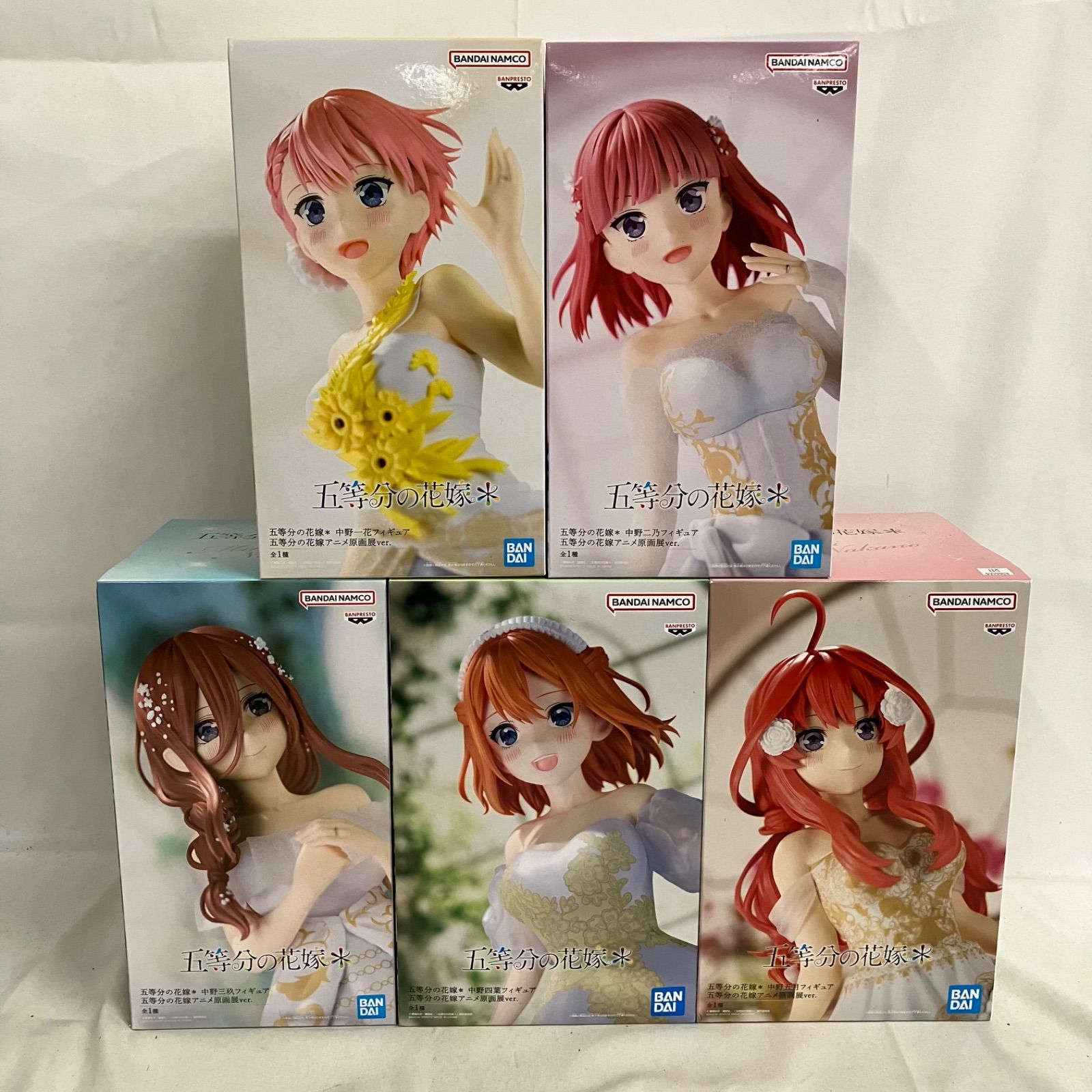 未開封 五等分の花嫁 アニメ原画展 中野一花 中野ニ乃 中野三玖 中野