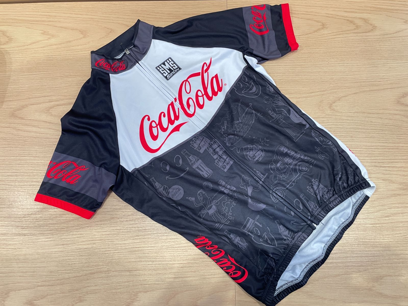 □USED□Santini サンティーニ COCA-COLA コカコーラ Mサイズ ロゴ
