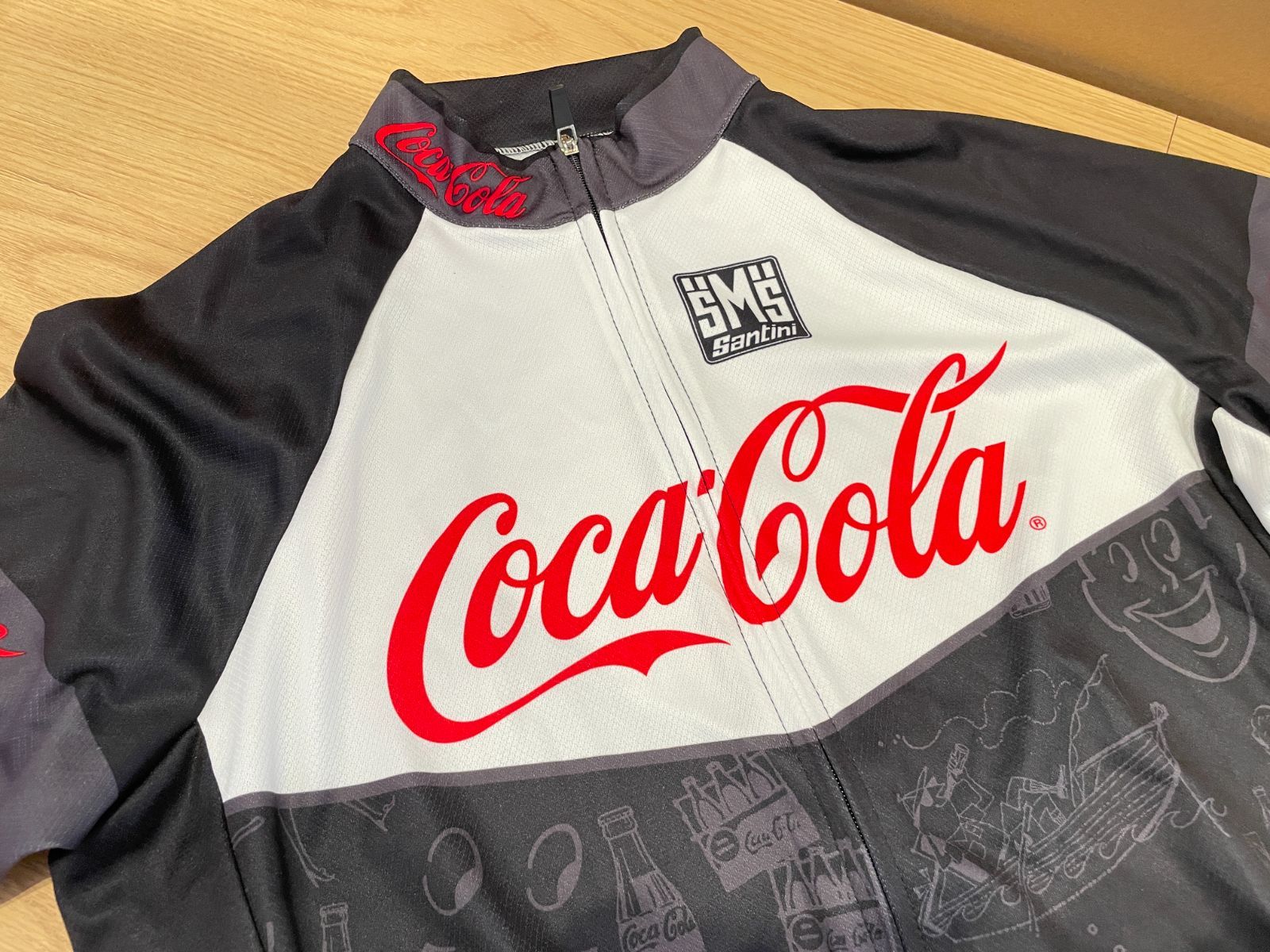 □USED□Santini サンティーニ COCA-COLA コカコーラ Mサイズ ロゴ