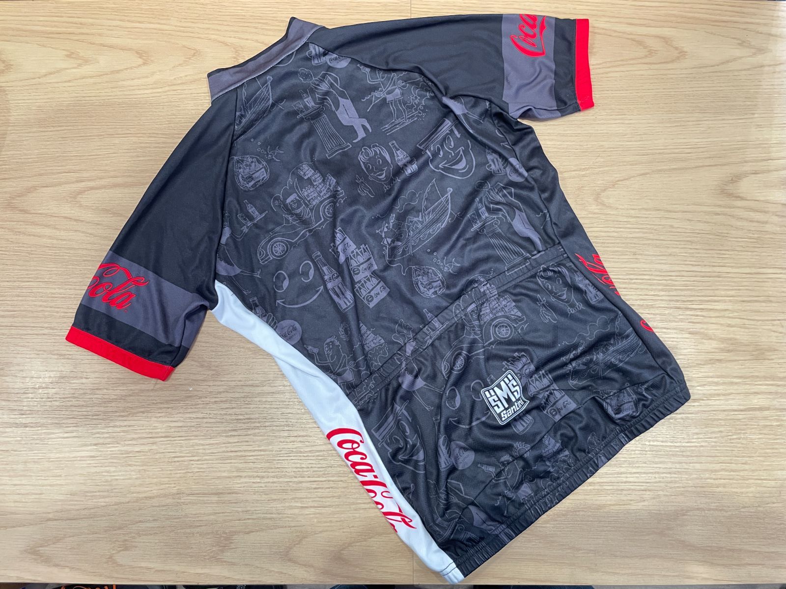 □USED□Santini サンティーニ COCA-COLA コカコーラ Mサイズ ロゴ