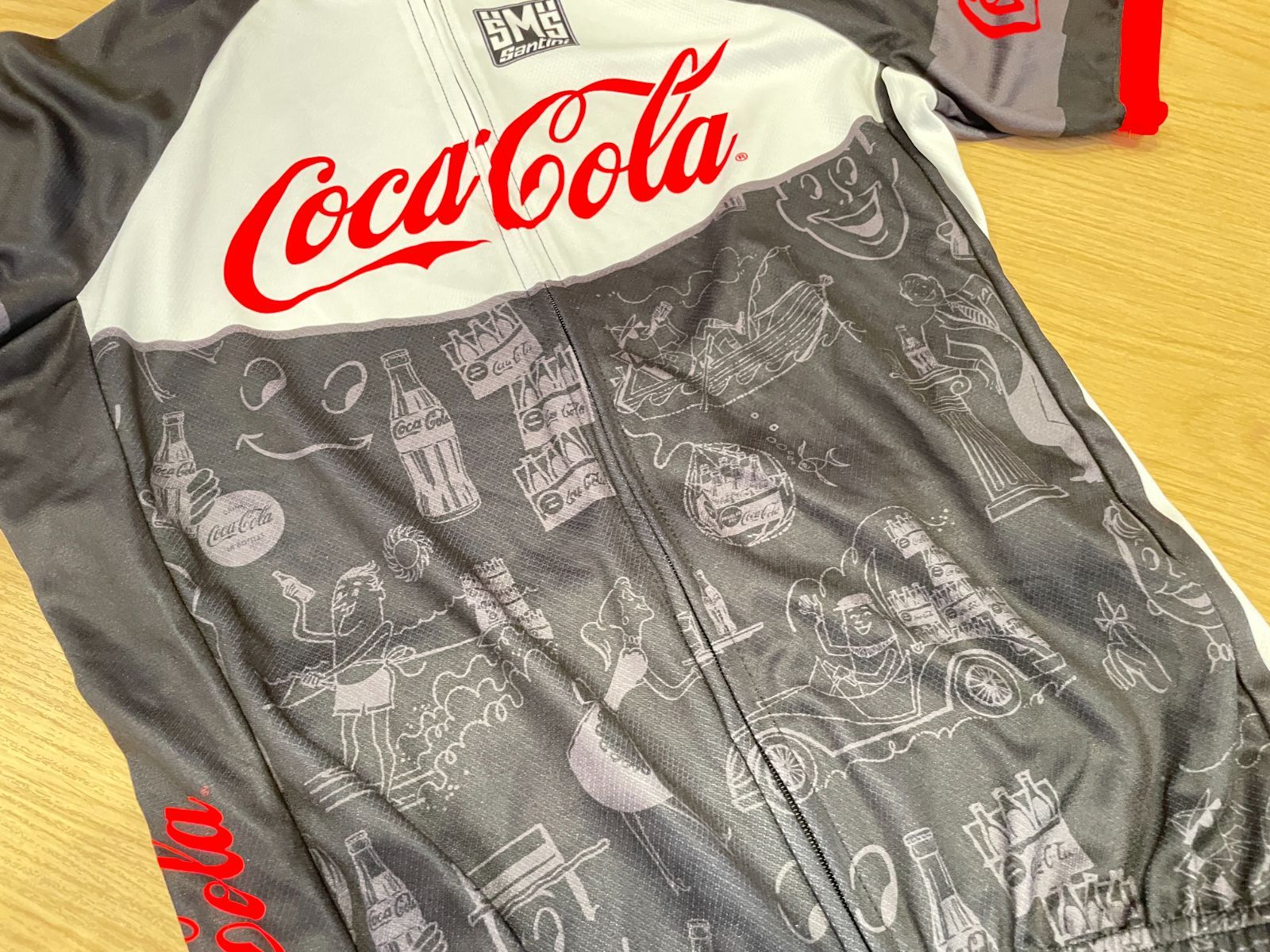 □USED□Santini サンティーニ COCA-COLA コカコーラ Mサイズ ロゴ