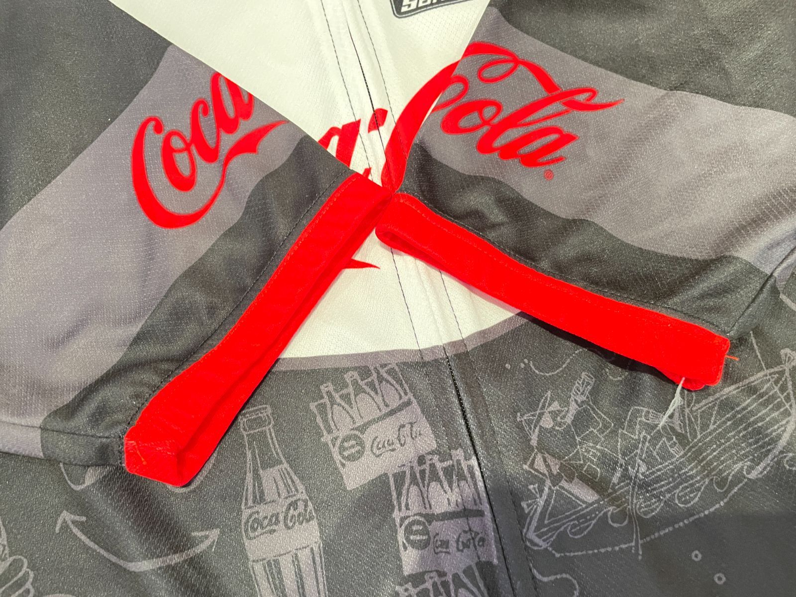 □USED□Santini サンティーニ COCA-COLA コカコーラ Mサイズ ロゴ