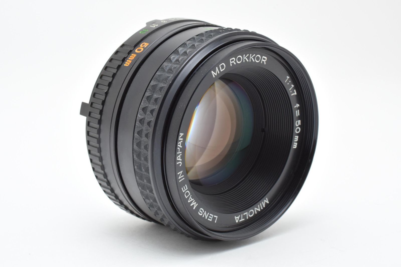 美品 Minolta ミノルタ MD ROKKOR 50mm F1.7 レンズ - メルカリ