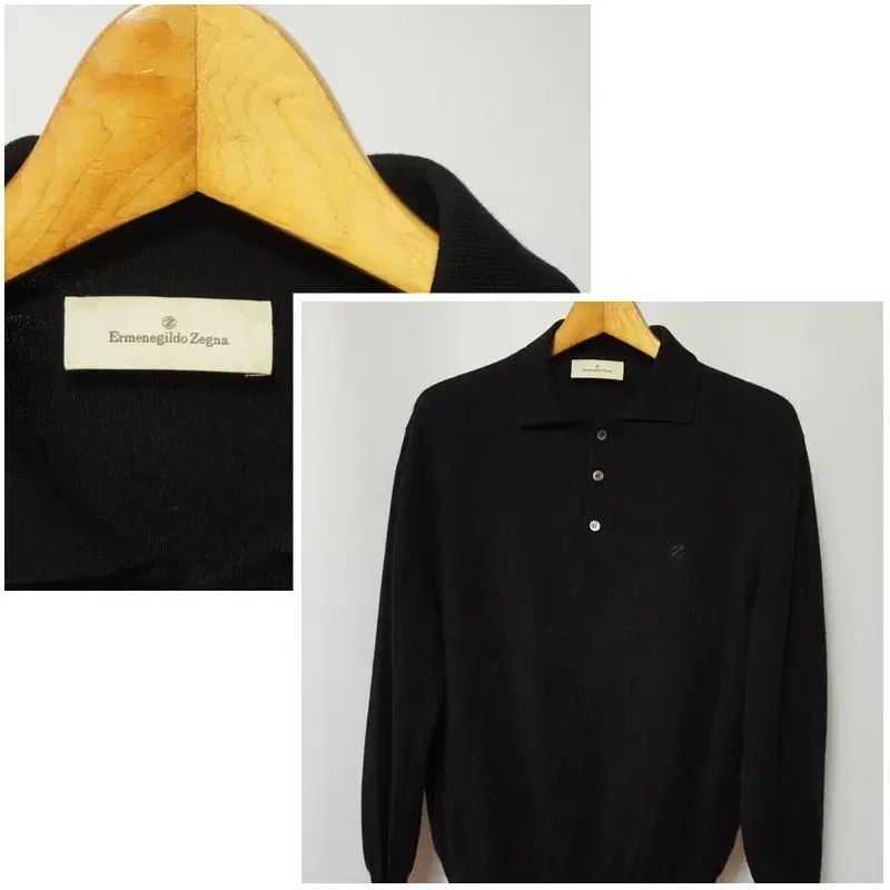 Ermenegildo Zegna（エルメネジルド ゼニア） ブラック カラーニット