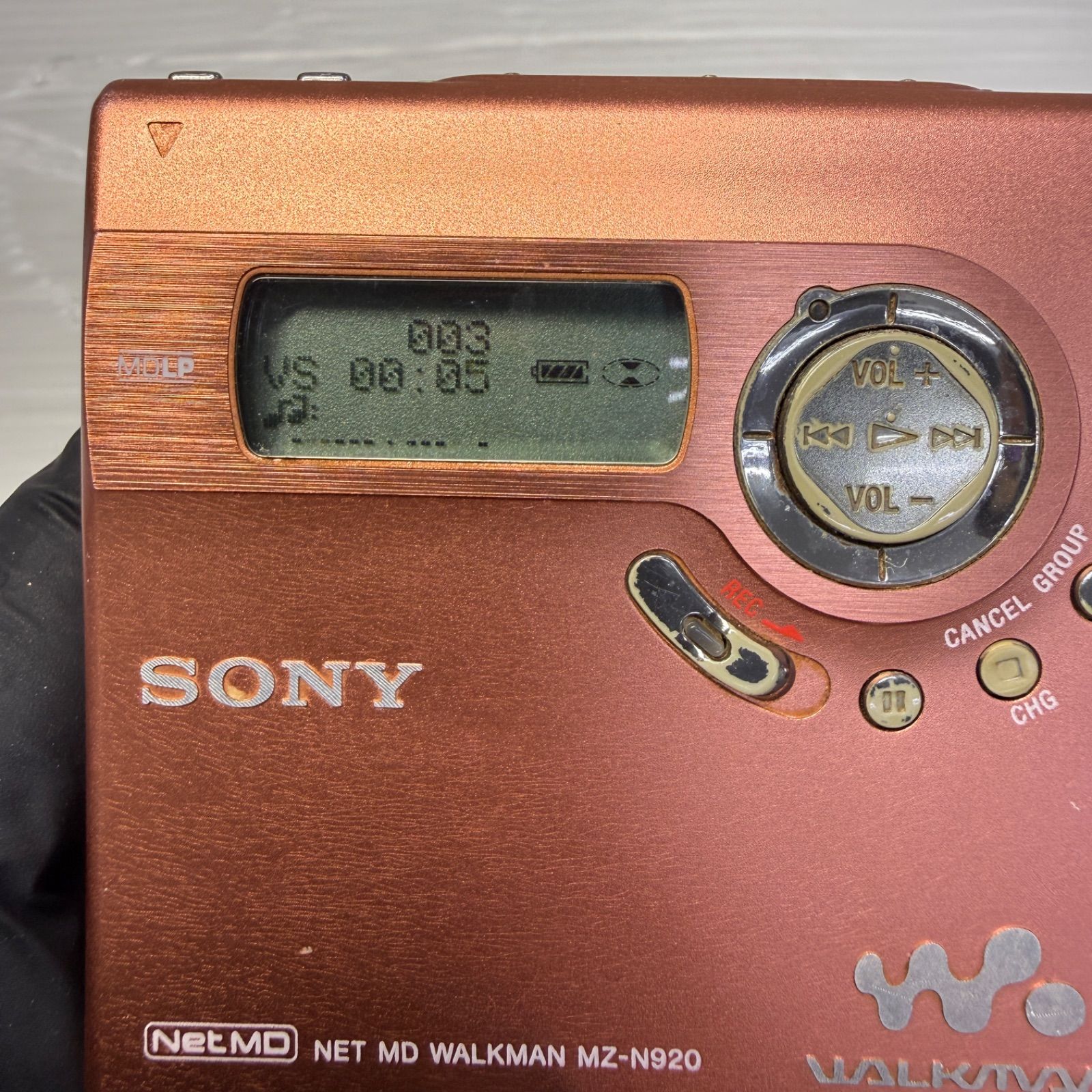 音出し確認済み☆ソニー SONY☆MZ-N920 ポータブルプレーヤー MD