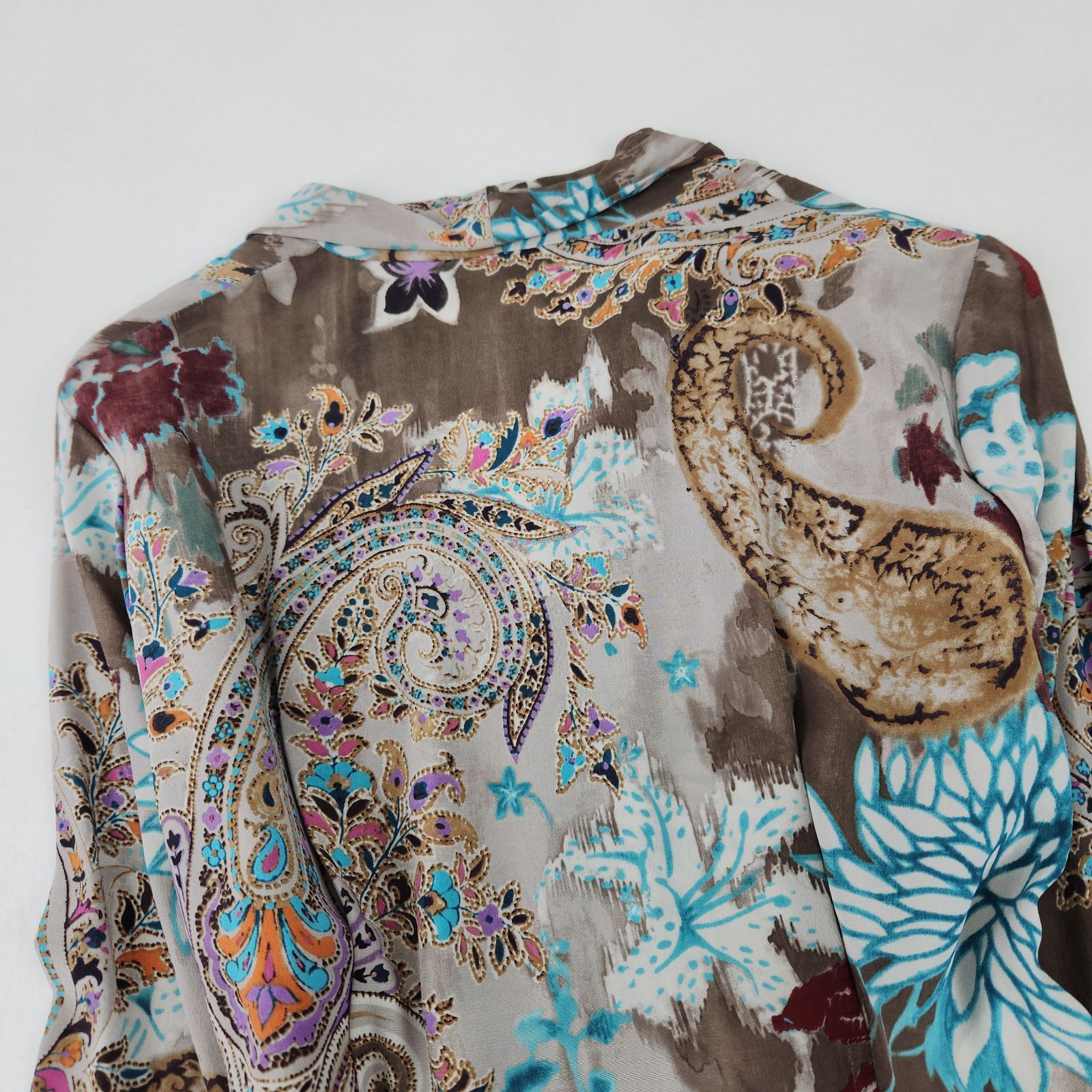 ETRO ワンピース エトロ シルク100% 絹 エレガント ペイズリー 大きい