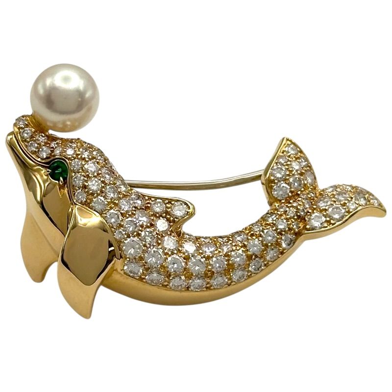 カルティエ Cartier オルフィーブローチ ゴールド 750/パール