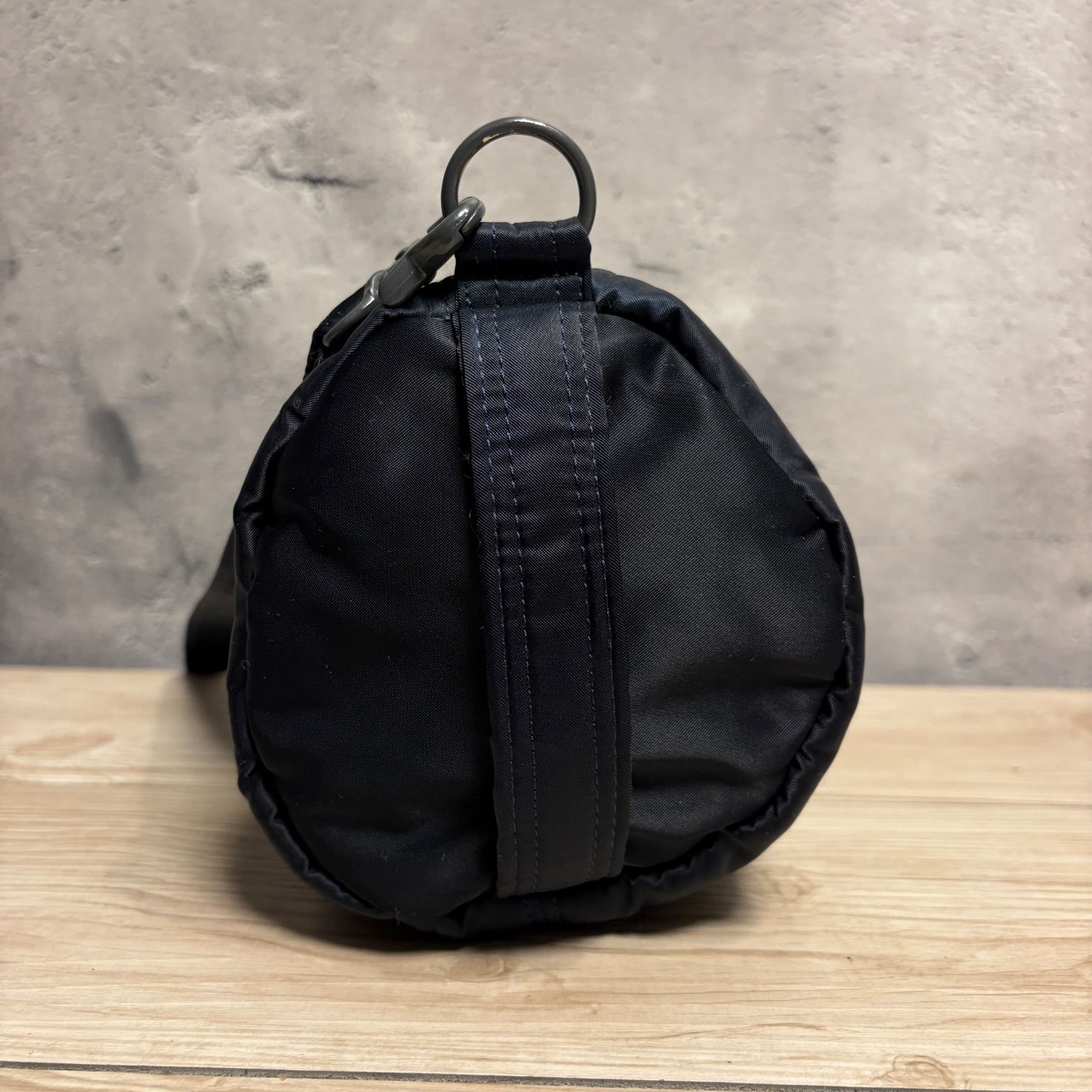 HEAD PORTER タンカー ドラム ショルダーバッグ アイアンブルー 藤原