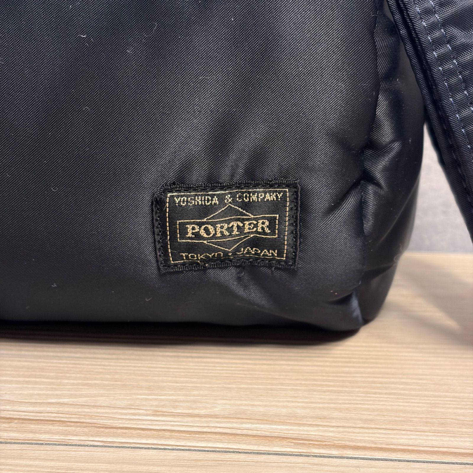 HEAD PORTER タンカー ドラム ショルダーバッグ アイアンブルー 藤原