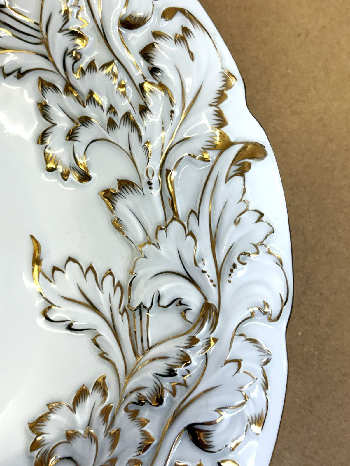 Meissen ・マイセン】グランツゴールド レリーフ フラワーブーケ 5つ花